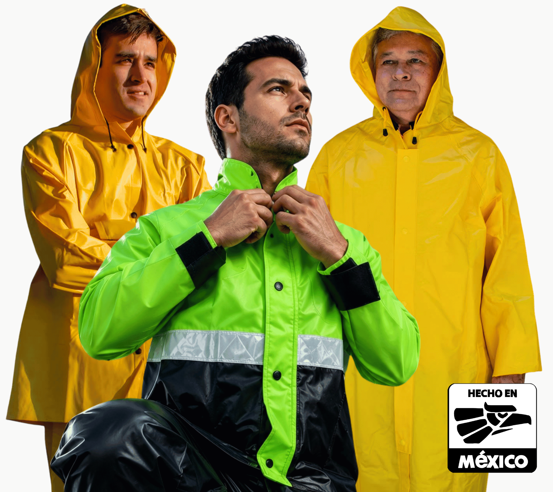 Equipo impermeable para motociclista